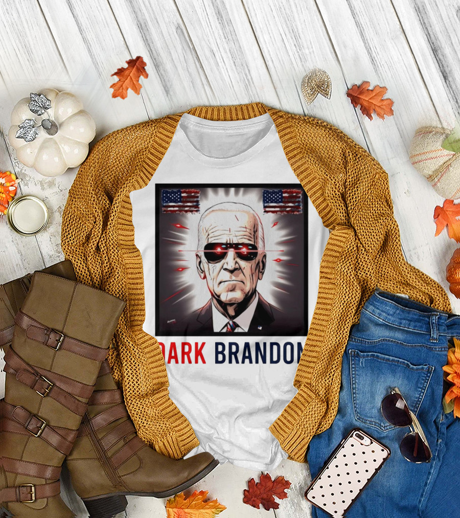 Dark Brandon Joe Biden 2024 Meme Saving America Flag Patriotic T-Shirt