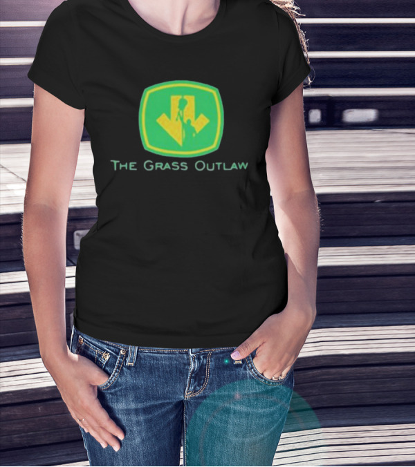 Box Of Gimmicks Merch The Grass Outlaw Green Shield Arrow T-Shirt