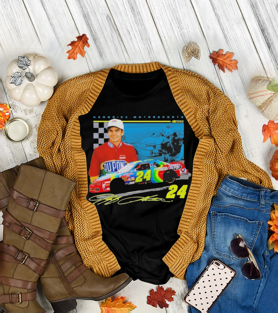 Jeff Gordon DuPont NASCAR 24 Hendrick Motorsports Legends Car Racing Team Collection T-Shirt