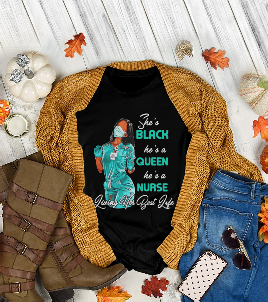 BLACK QUEEN NURSE Doing Her Thing T-Shirt