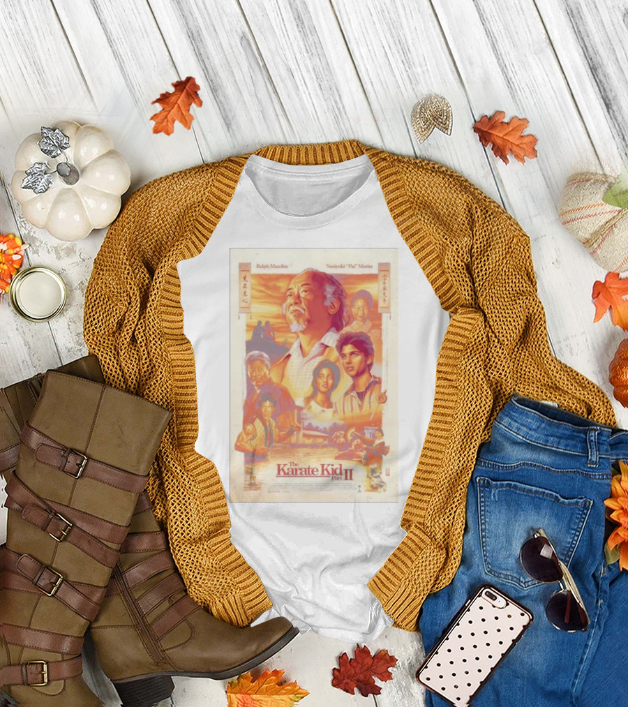Ralph Macchio Noriyuki Pat Morita The Karate Kid Part II Movie T-Shirt