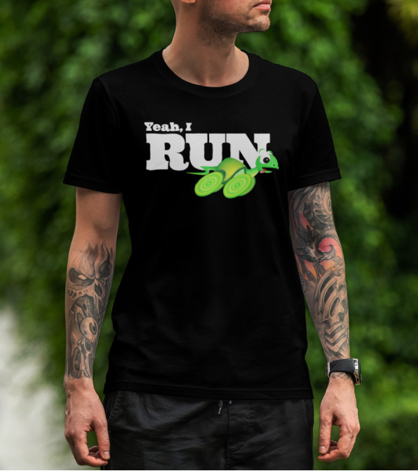 Turtle Yeah I Run Racing Green Run T-Shirt