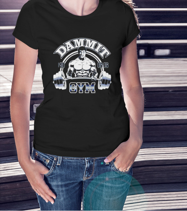 Dammit Gym 1966 Bodybuilder With Barbell T-Shirt