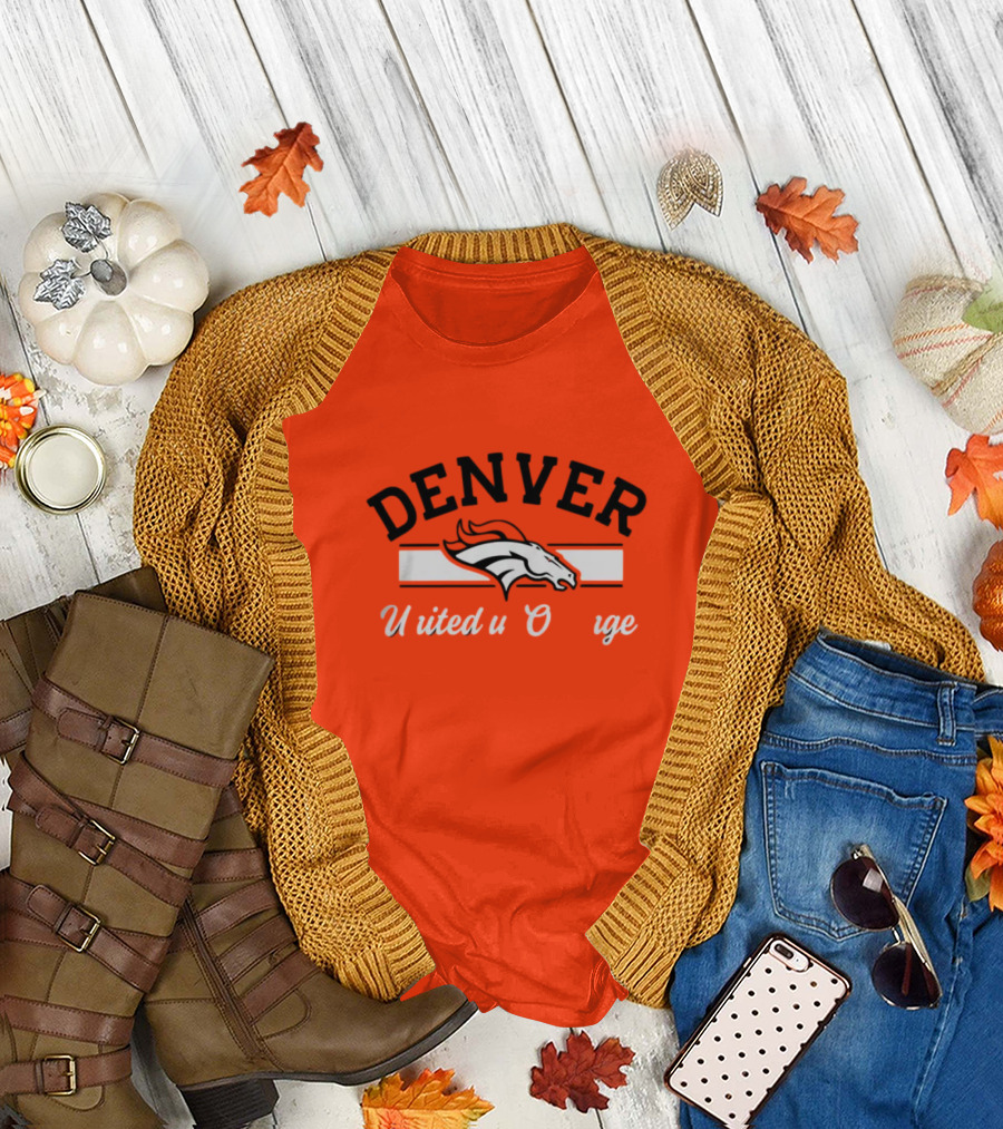 Denver Broncos United in Orange T-Shirt