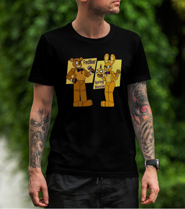 FredBear And Springbonnie Animatronic Duo From Five Nights At Freddy's T-Shirt