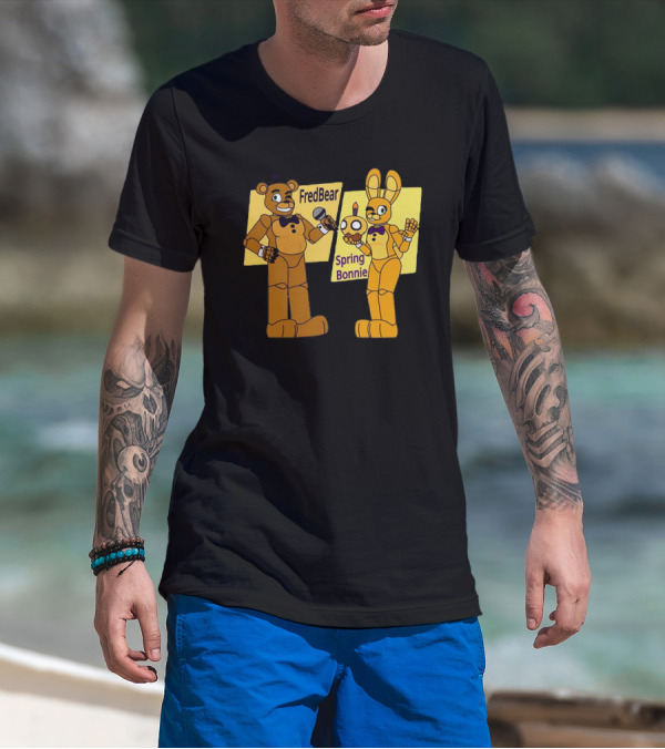 FredBear And Springbonnie Animatronic Duo From Five Nights At Freddy's T-Shirt