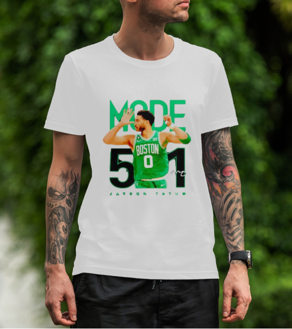 Jayson Tatum Boston Mode 51 Signature Points Game T-Shirt