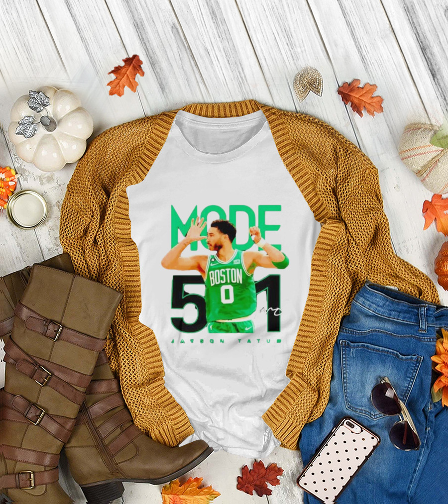 Jayson Tatum Boston Mode 51 Signature Points Game T-Shirt