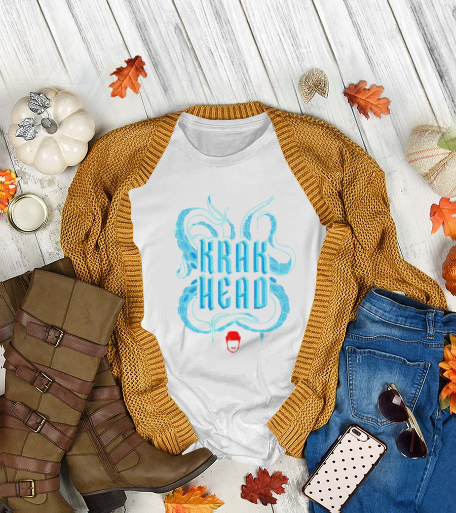 Krak Head Kraken Tentacles and Face T-Shirt