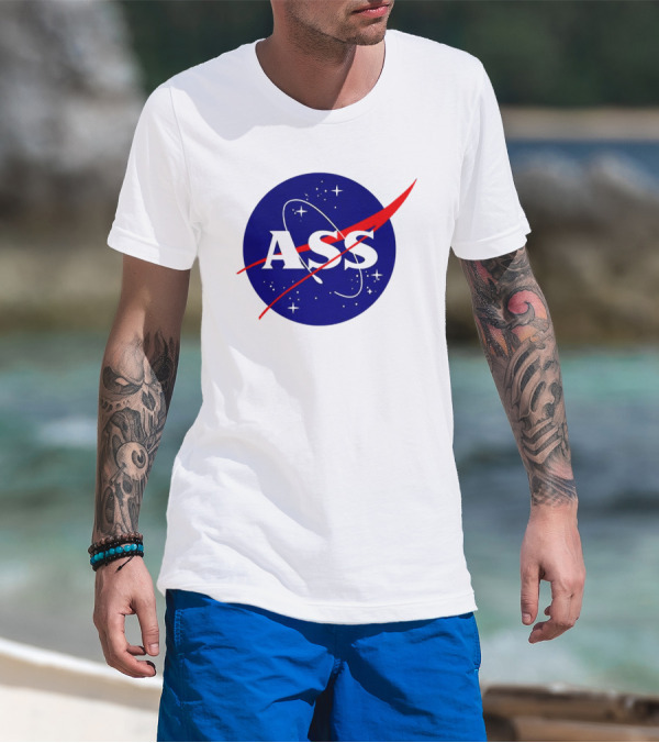 Nasa Ass Logo Space T-Shirt