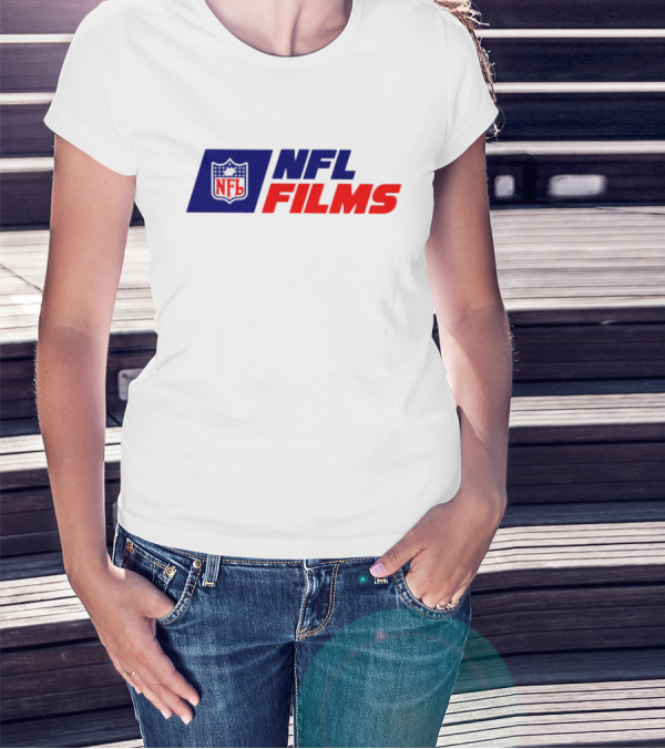 NFL Films Official Logo With Red And Blue Shield T-Shirt