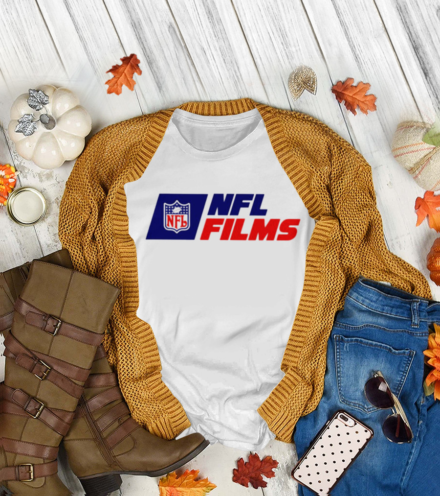 NFL Films Official Logo with Red and Blue Shield T-Shirt