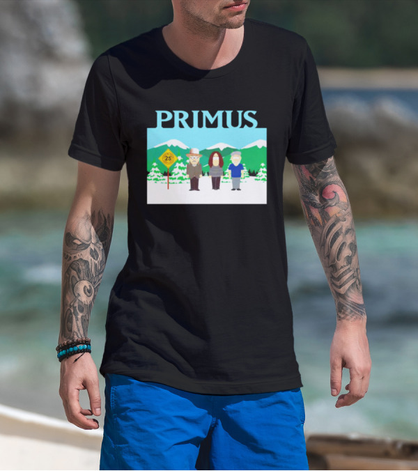 Primus 25 Years South Park Winter Scene T-Shirt