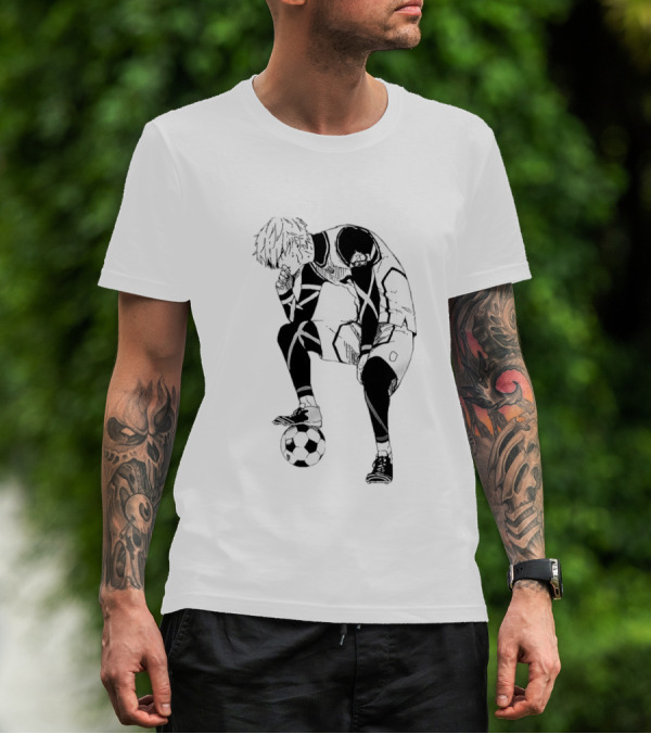 Seishiro Nagi Blue Lock Soccer Manga Character Pose T-Shirt