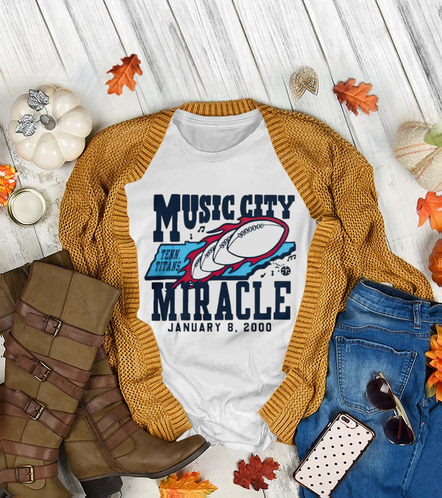 Music City Miracle Tennessee Titans January 8 2000 T-Shirt