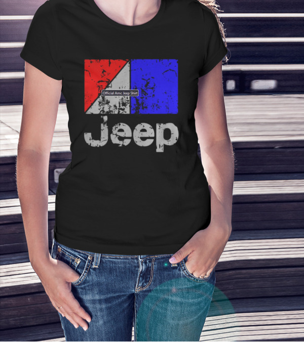 AMC Jeep Red Blue T-Shirt
