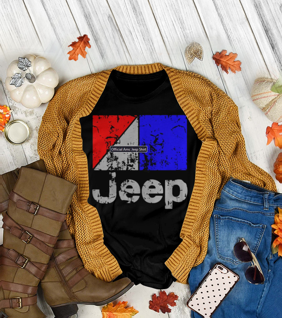 AMC Jeep Red Blue T-Shirt