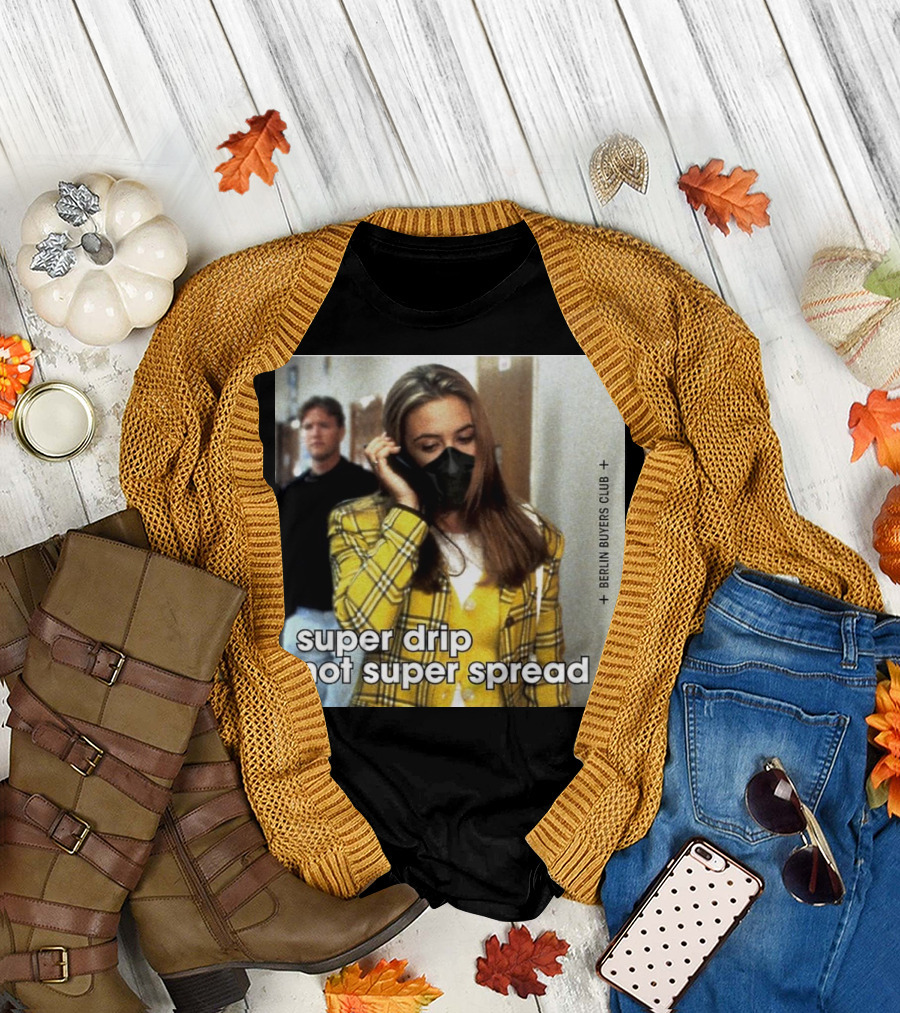 Super Drip Not Super Spread Berlin Buyers Club Plaid Fashion Mask T-Shirt
