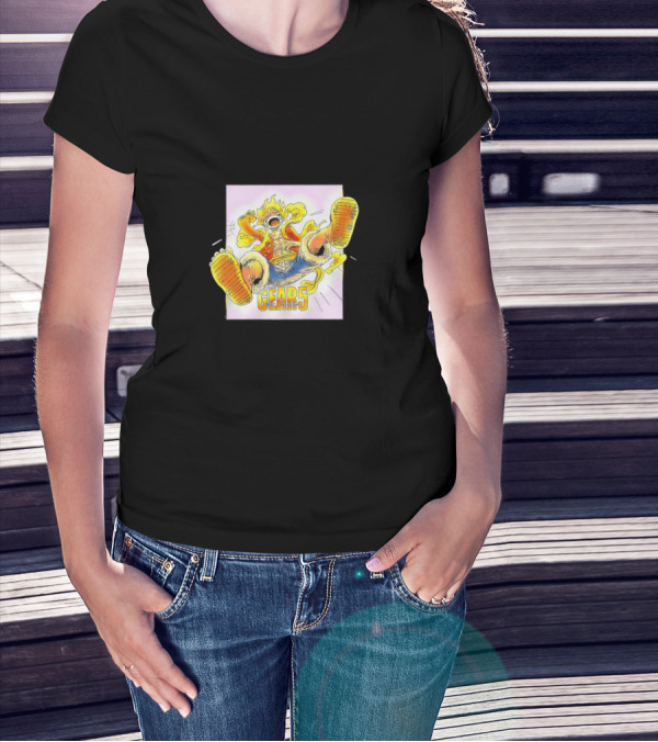 Monkey D. Luffy Gear 5 Jumping Action Anime T-Shirt