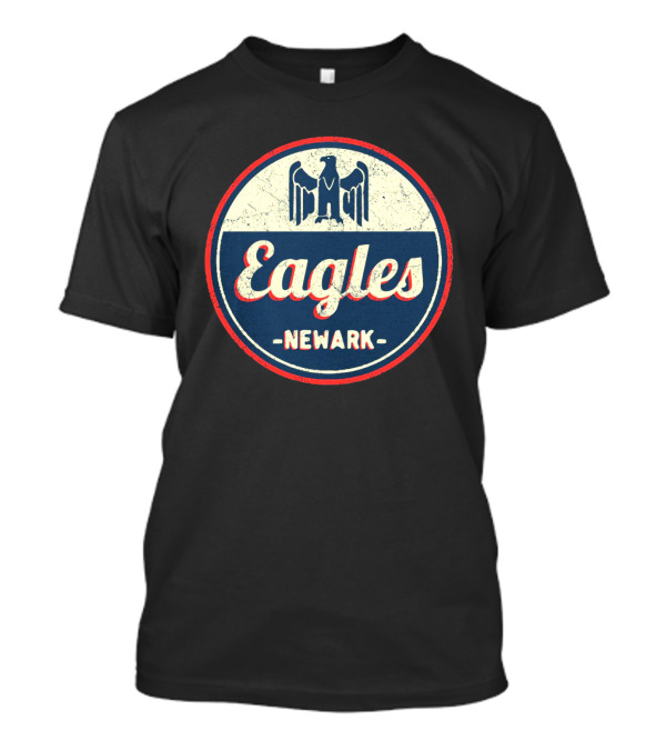 Newark Eagles Retro Baseball Emblem T-Shirt