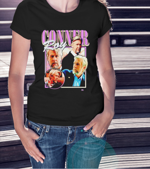 Connor Roy Retro Style Portrait Compilation T-Shirt