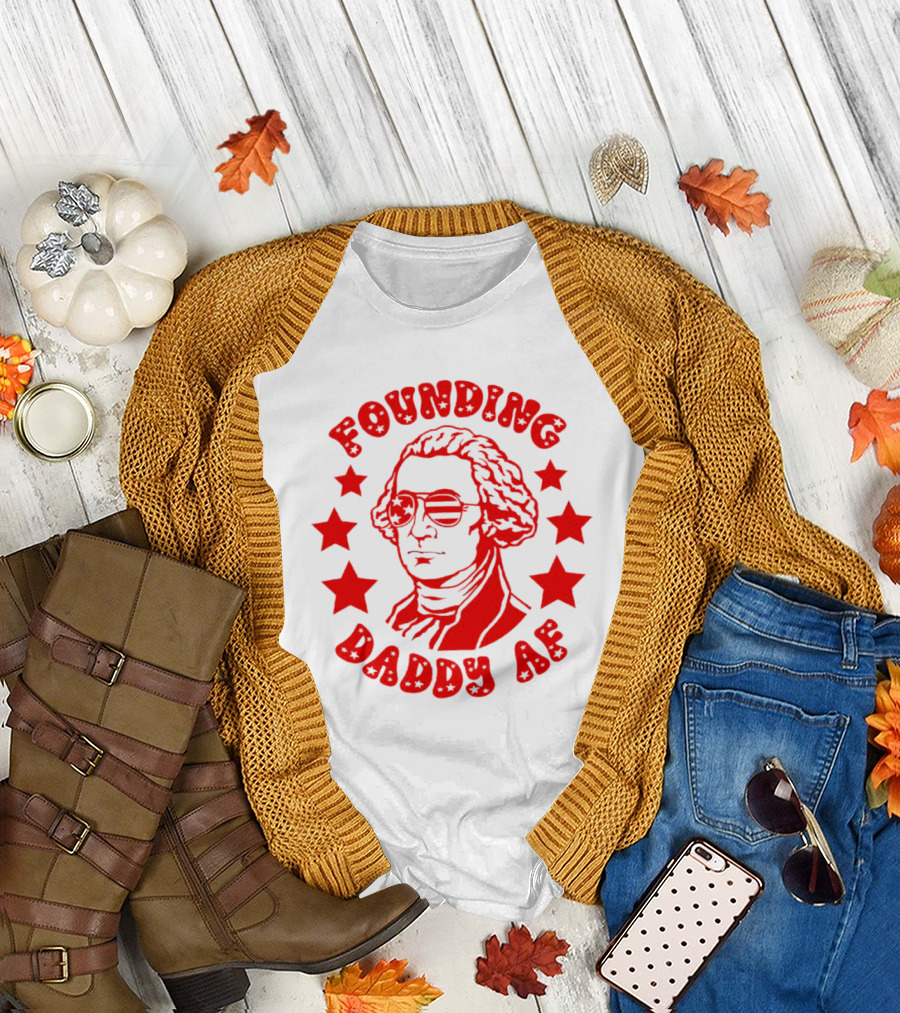 Founding Daddy AF Stars Cool T-Shirt