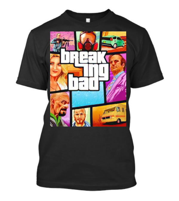 Breaking Bad Meets GTA Art Crossover T-Shirt