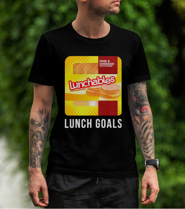 Ham And Cheddar With Crackers Lunchables Lunch Combinations Lunch Goals T-Shirt