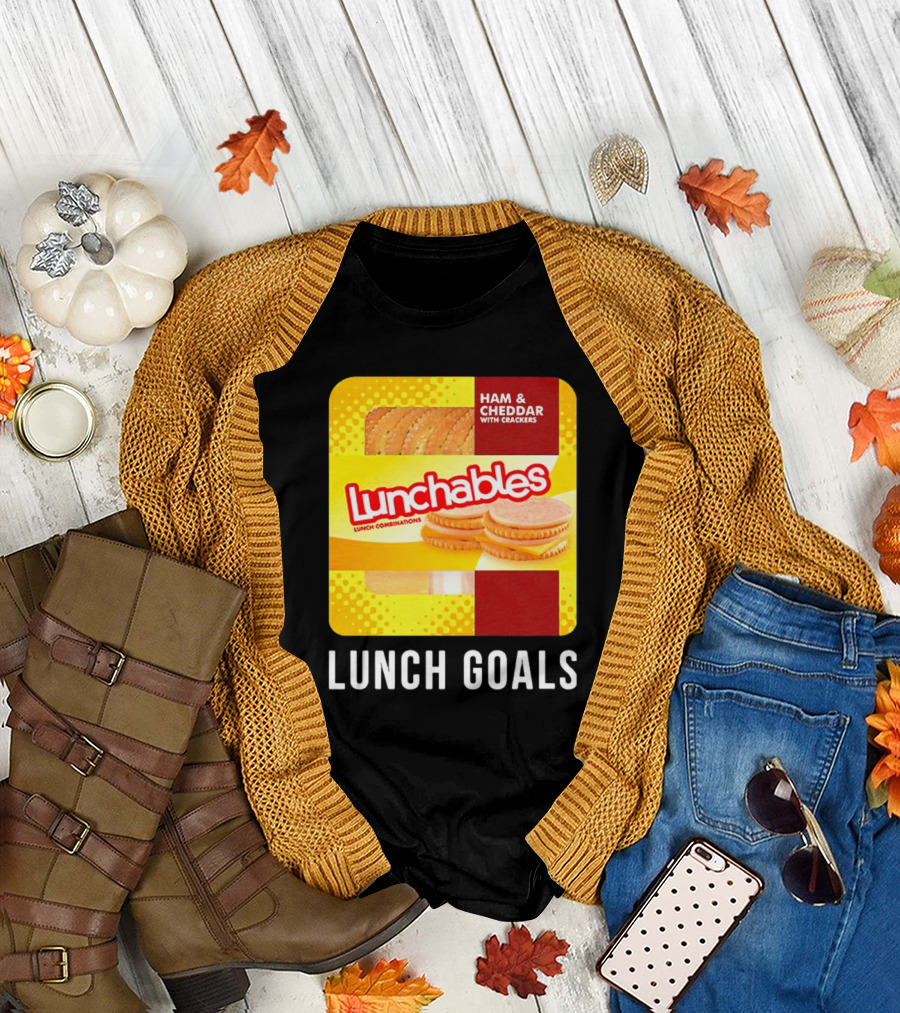 Ham and Cheddar with Crackers Lunchables Lunch Combinations Lunch Goals T-Shirt