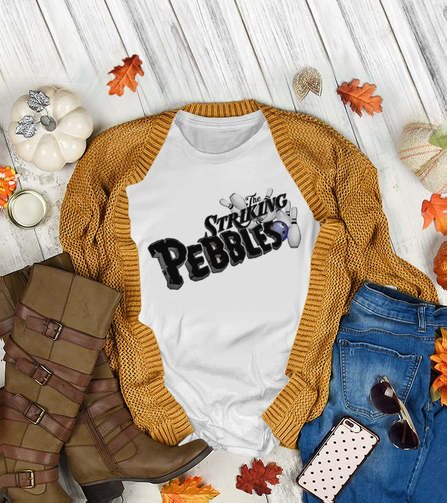 The Striking Pebbles Bowling Pins and Ball T-Shirt