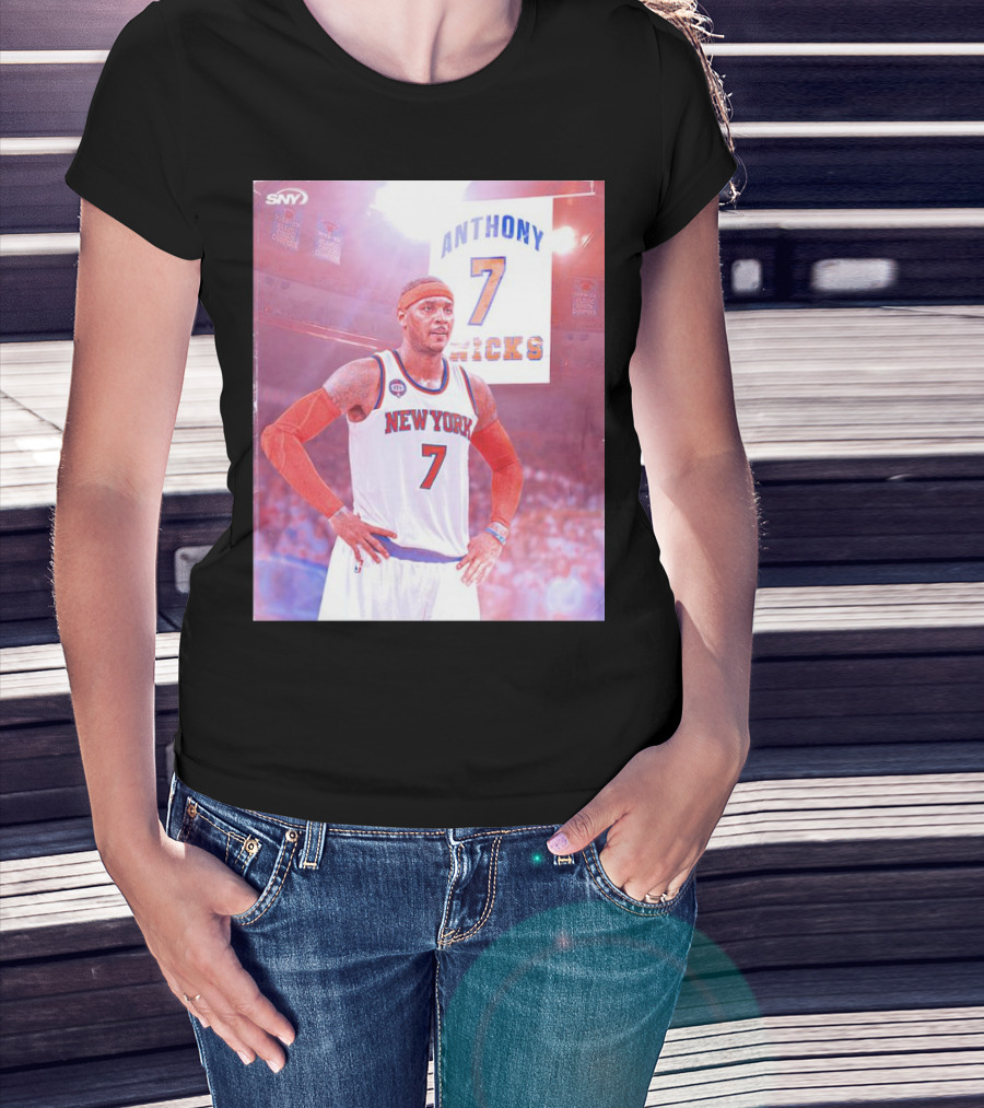 Anthony 7 New York Knicks Basketball Jersey T-Shirt