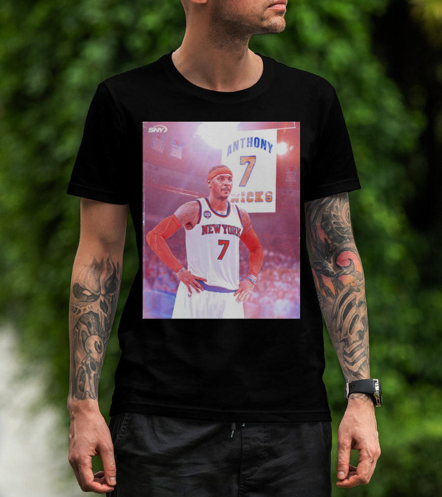 Anthony 7 New York Knicks Basketball Jersey T-Shirt