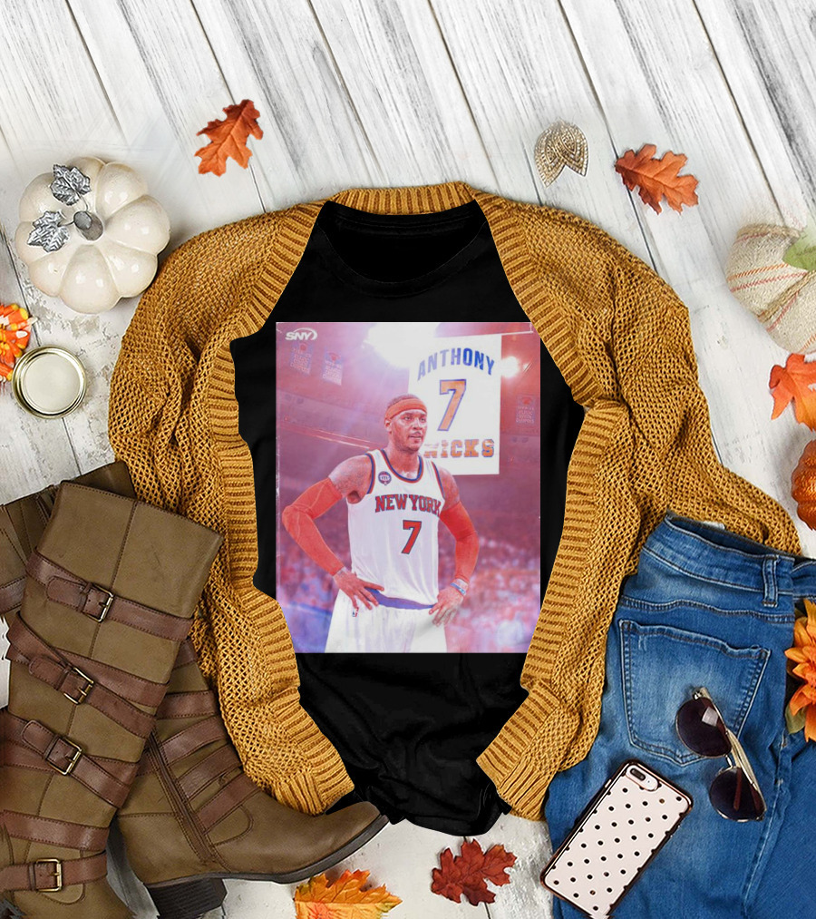 Anthony 7 New York Knicks Basketball Jersey T-Shirt
