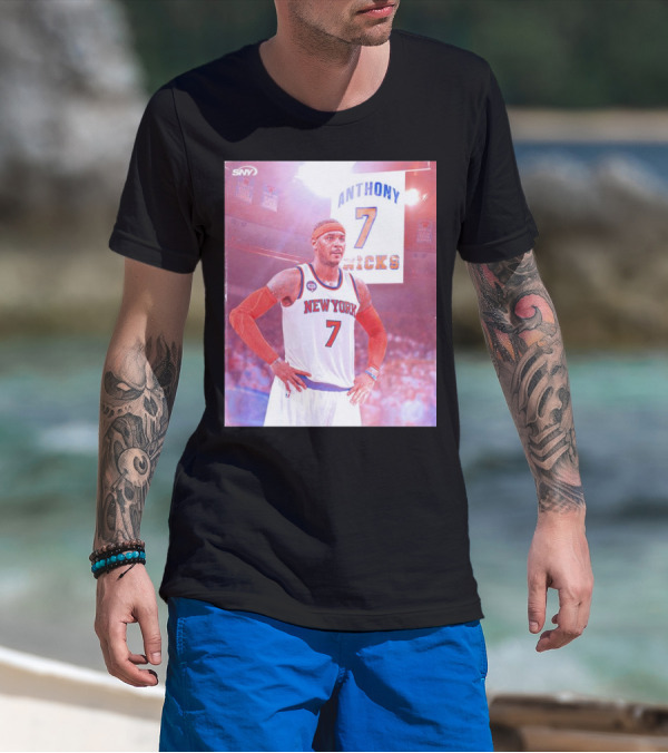 Anthony 7 New York Knicks Basketball Jersey T-Shirt