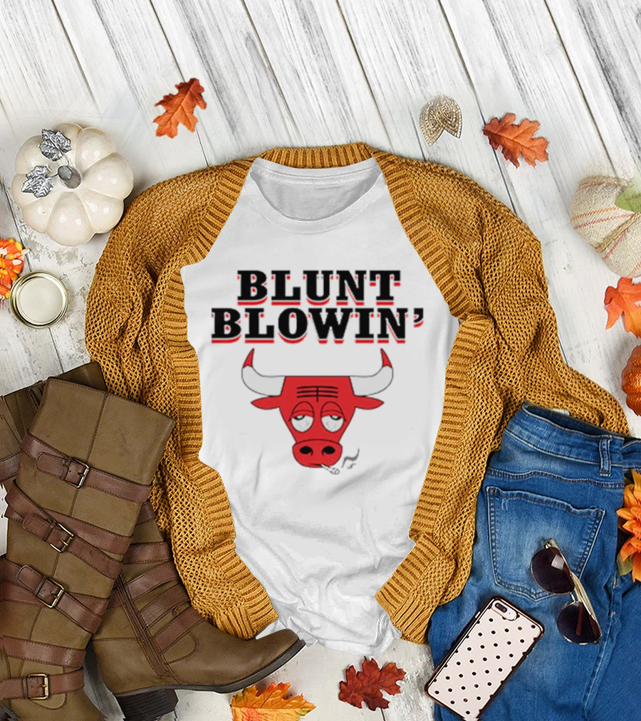 Blunt Blowin’ Bulls Smoking Red Bulls T-Shirt