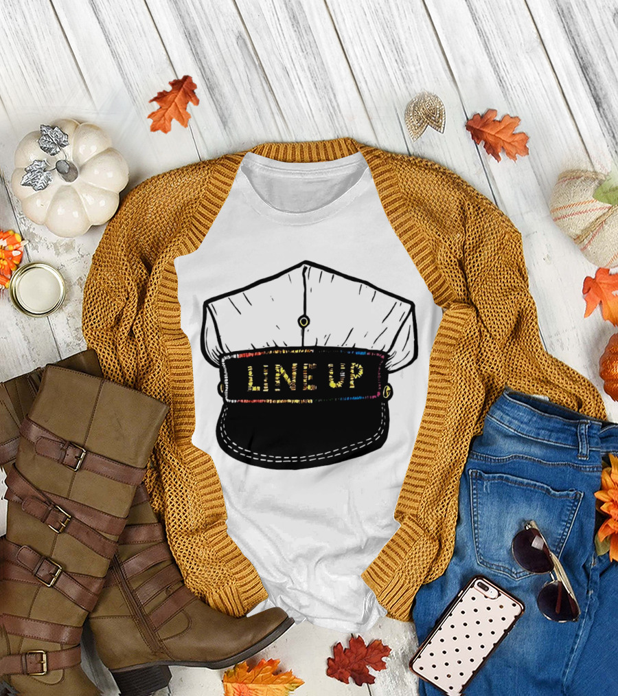 Captain Cap Line Up Sailor Hat LGBT T-Shirt