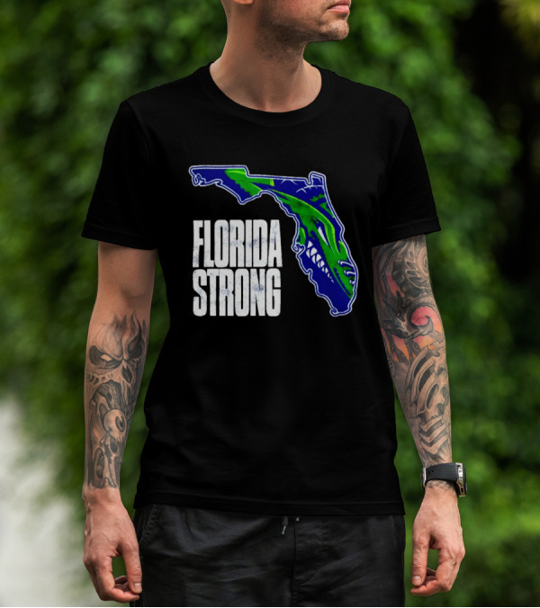 Florida Everblades Florida Strong Map T-Shirt