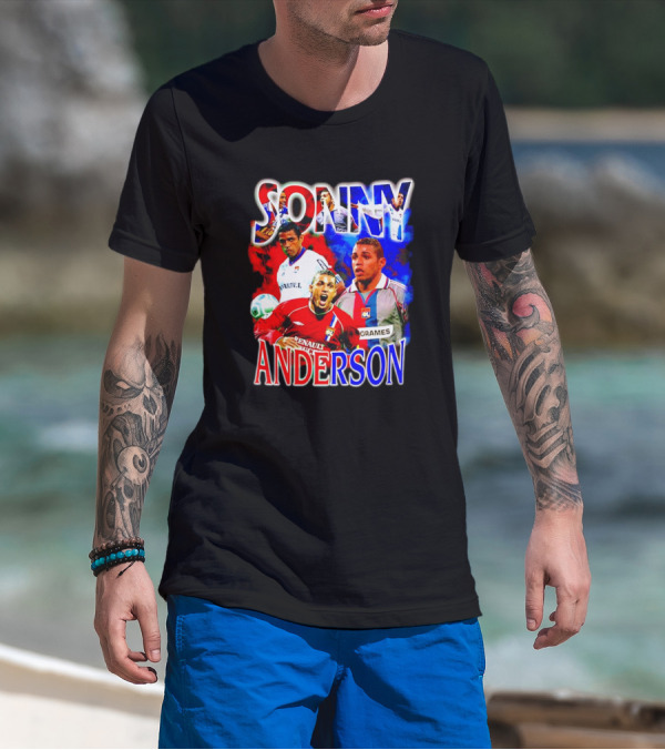 Sonny Anderson Football Legend Renault V Lyon Grames Soccer Icons T-Shirt