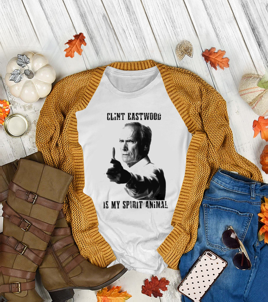 Clint Eastwood Is My Spirit Animal Image T-Shirt