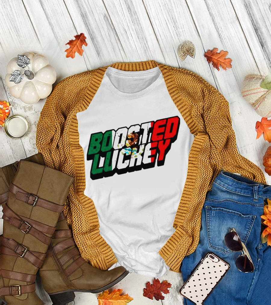 Boosted Luckey Mexico Mexican Flag Colors Eagle Emblem T-Shirt