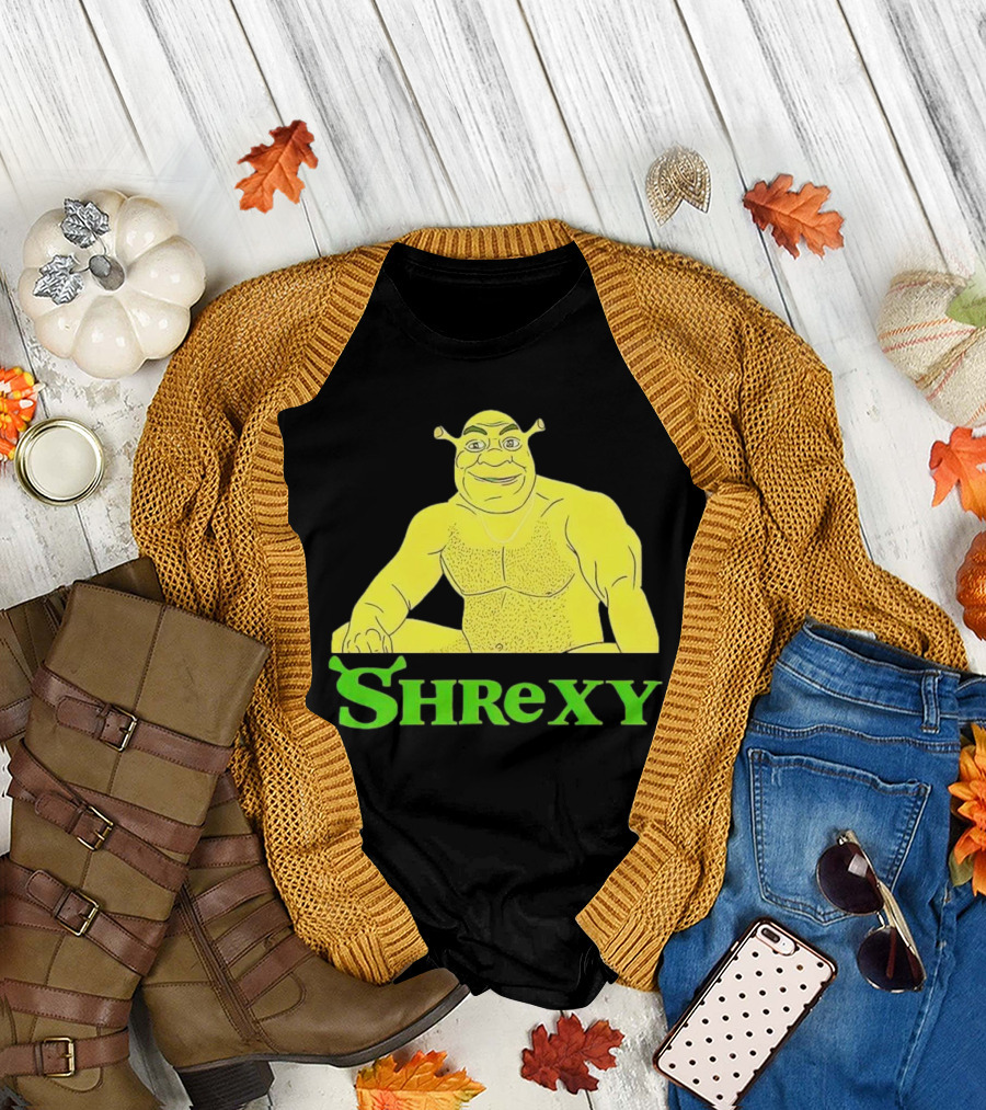 Shrek Shrexy Funny Ogre Meme T-Shirt