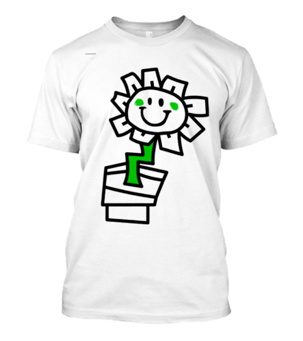 Green Day Kerplunk Smiling Flower With Black And Green T-Shirt