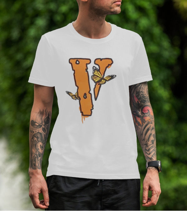 Legends Never Die Vlone Butterfly Logo V T-Shirt