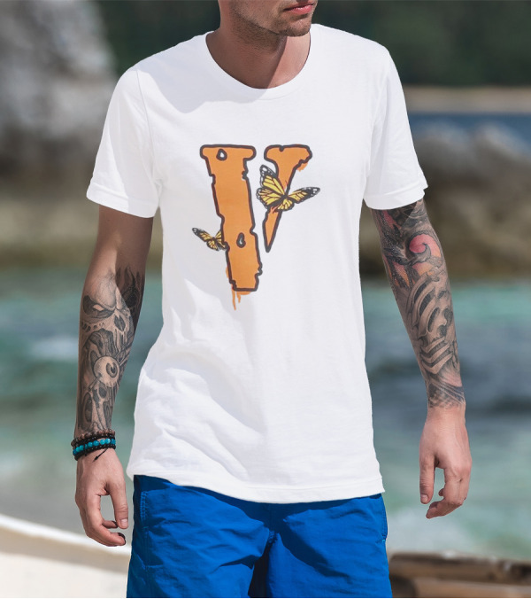 Legends Never Die Vlone Butterfly Logo V T-Shirt