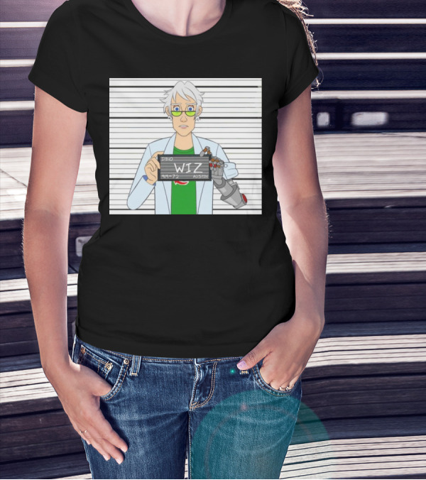 DB10 Wiz 919 72 Austin Scientist Character With Robotic Arm T-Shirt