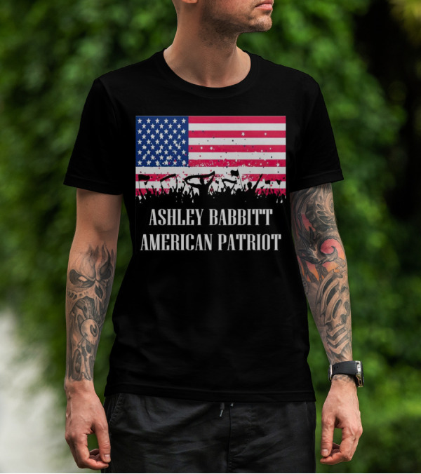 Ashley Babbitt American Patriot USA Flag Protesters T-Shirt