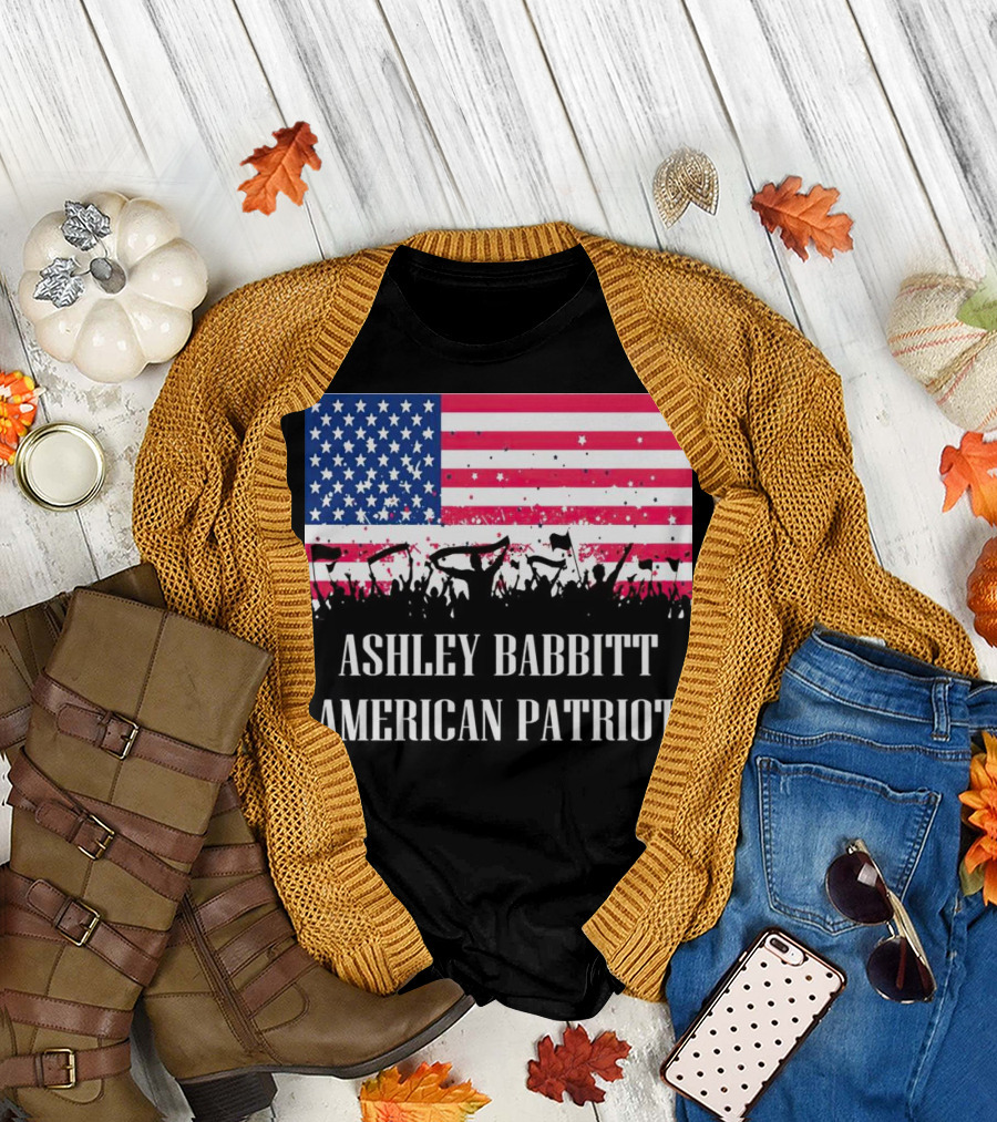 Ashley Babbitt American Patriot USA Flag Protesters T-Shirt