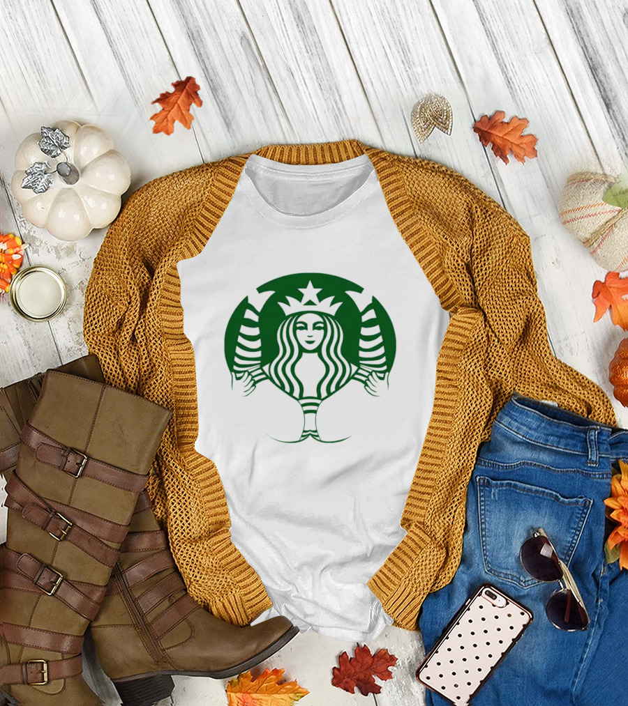 Starbucks Meme Green Siren T-Shirt