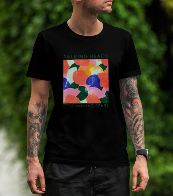 Talking Heads Stop Making Sense Multicolor Abstract T-Shirt