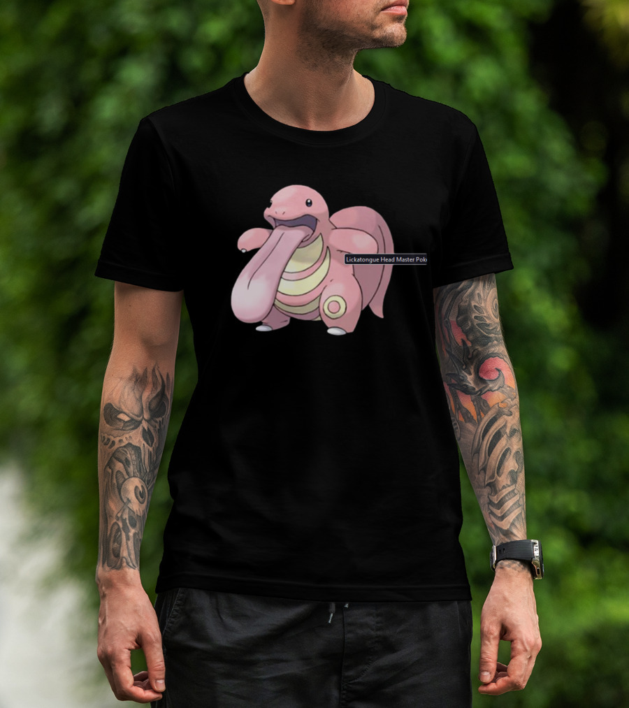 Lickatongue Head Master Pokemon Character Image T-Shirt